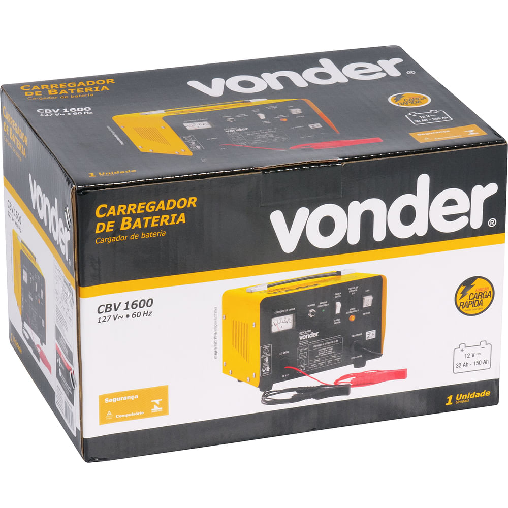 Carregador de bateria VONDER CBV 1600 127V