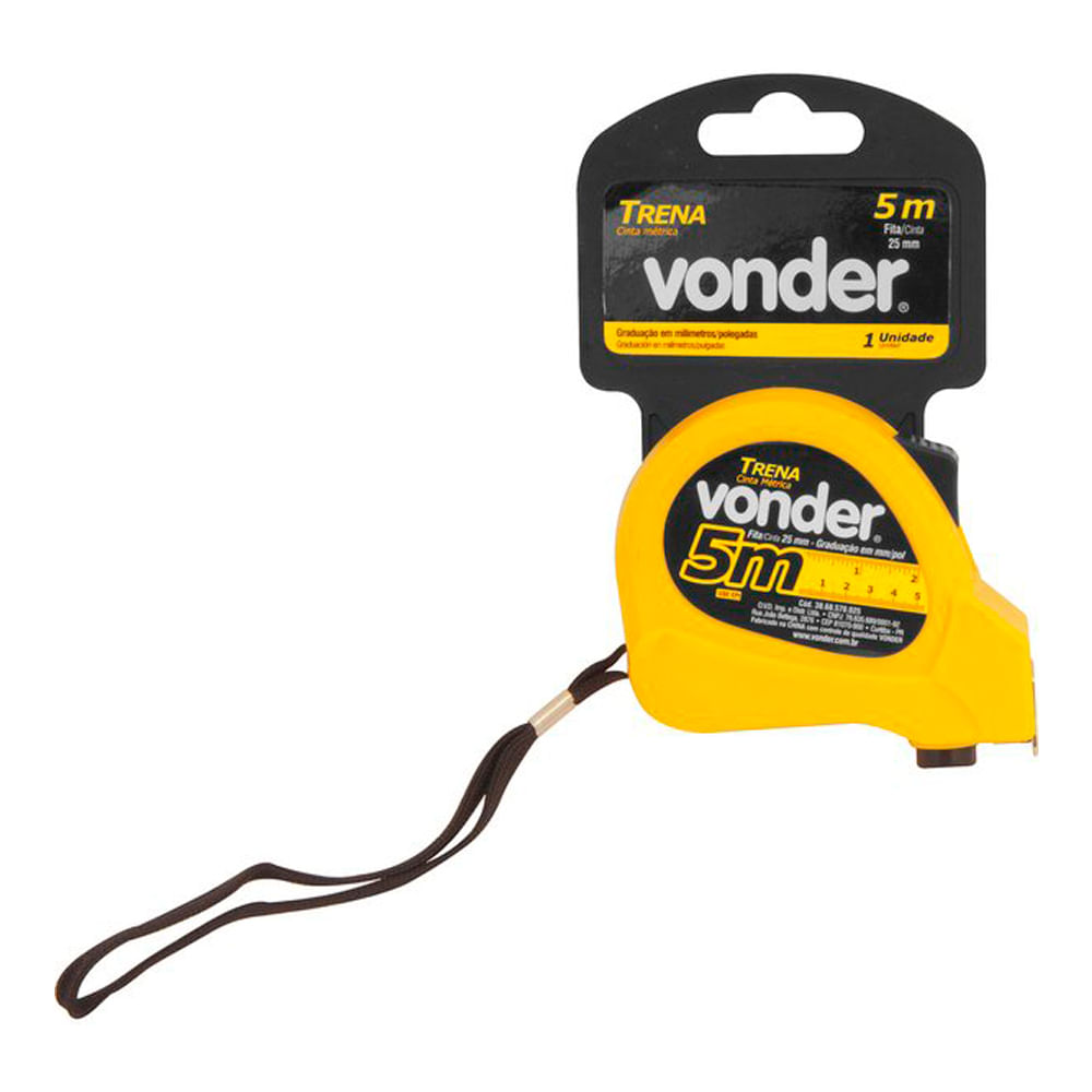 Trena Curta de Aço Vonder 5m x 19mm