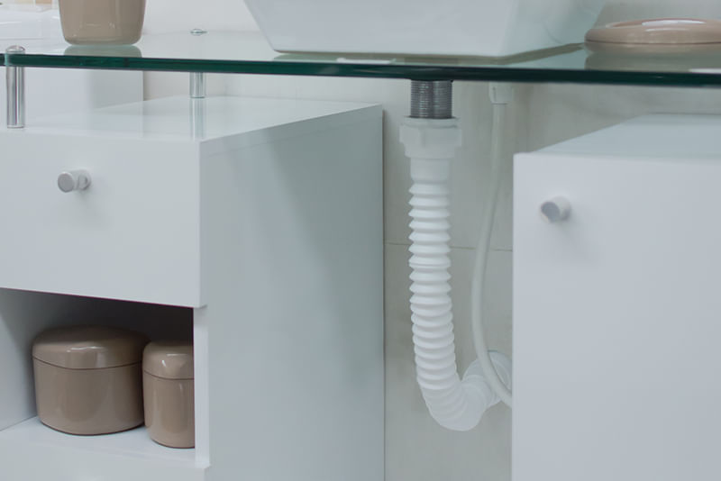 Sifão Sanfonado Universal Ssu Branco - Astra