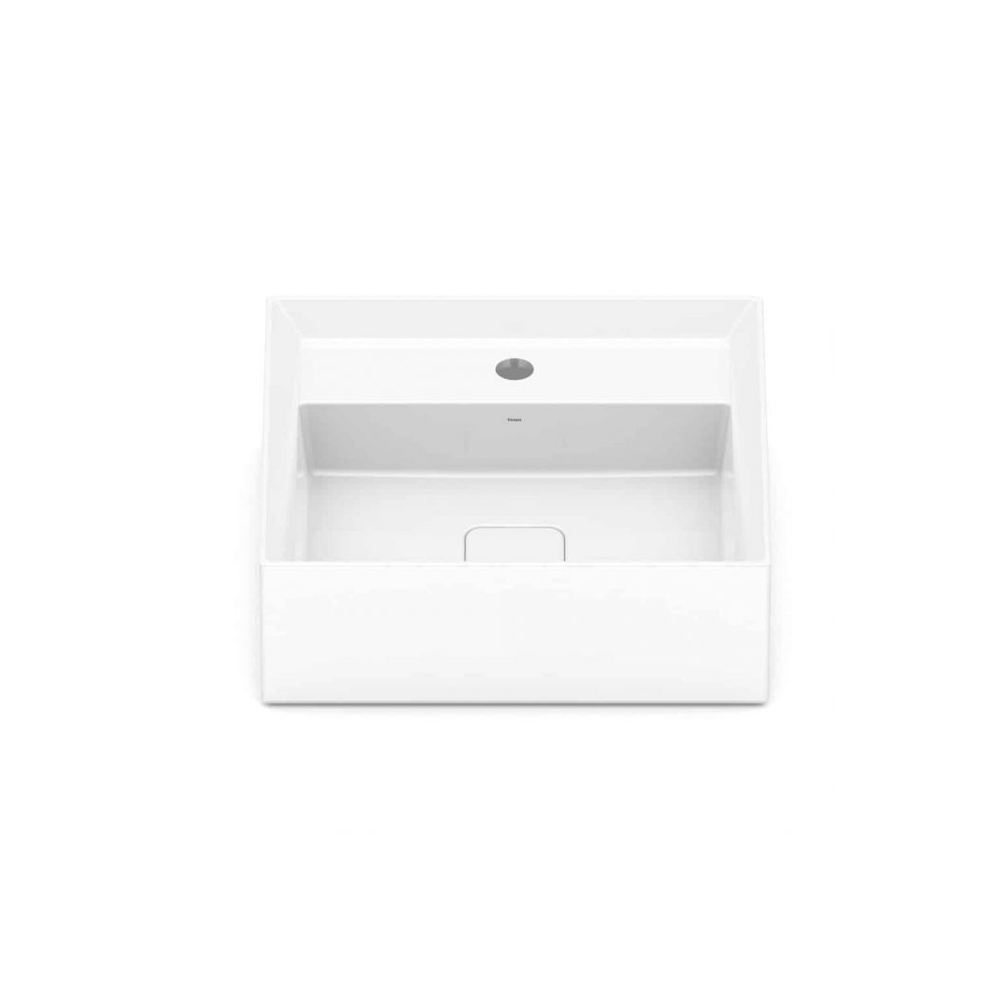Cuba De Apoio P6 Retangular Com Mesa 450x420mm Platinum Branco - Incepa